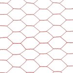 vidaXL Grillage Acier avec revêtement en PVC 25x1 2 m Rouge