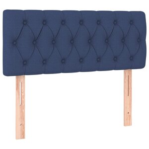 vidaXL Tête de lit Bleu 90x7x78/88 cm Tissu