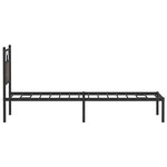 vidaXL Cadre de lit sans matelas chêne marron 90x200cm bois ingénierie