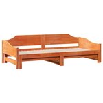 vidaXL Lit de jour et lit gigogne sans matelas 90x190 cm bois massif