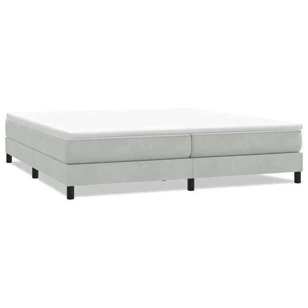 vidaXL Sommier à lattes de lit sans matelas gris clair 200x210cm