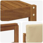 vidaXL Ensemble de canapés d'extérieur 7 pc Naturel et Beige