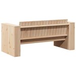 vidaXL Canapé de jardin Naturel 134 x 60 x 62 cm Bois de pin massif