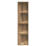 vidaXL Armoire d'angle chêne artisanal 33x33x132 cm bois d'ingénierie