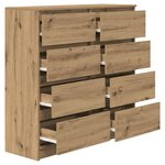vidaXL Buffet chêne artisanal 100x35x99 cm bois d'ingénierie
