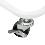 vidaXL Chariot à 3 niveaux Blanc 43x34x79 cm Acier