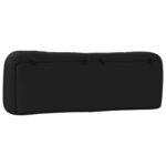 vidaXL Coussin de tête de lit Hvar noir 160 cm similicuir