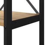 vidaXL Bibliothèque chêne artisanal 80 x 30 x 118 cm Bois d'ingénierie