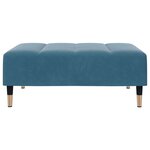 vidaXL Repose-pied bleu 77x55x31 cm velours