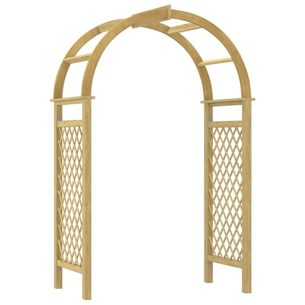 vidaXL Arche avec treillis 141x97x243 cm Bois de pin massif imprégné