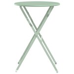 vidaXL Table bistrot Vert menthe clair Ø50x71 cm