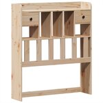 vidaXL Lit bibliothèque sans matelas 100x200 cm bois massif de pin