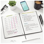 Carnet SIGNATURE A5 couverture rigide brochure 160 pages quadrillées 5x5. Coloris aléatoires OXFORD