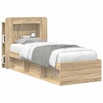 vidaXL Cabinet de Tête de Lit avec stockage Bois d’ingénierie