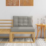 vidaXL Sofa de milieu extérieur Polyester Blanc