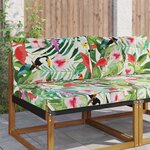 vidaXL Coussin de canapé d'extérieur Polyester coloré 80 x 68 5 cm