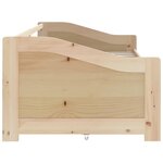 vidaXL Lit de repos 3 places sans matelas Bois de pin massif 90x200 cm