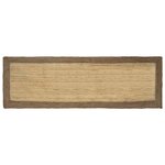 vidaXL Tapis de surface Gris 80 x 300 cm Jute