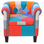 vidaXL Fauteuil avec design de patchwork Tissu