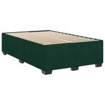 vidaXL Cadre de lit sans matelas vert foncé 120x190 cm velours