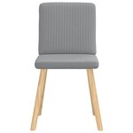 vidaXL Chaises à manger lot de 4 gris clair tissu
