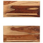 vidaXL Étagères murales 2 Pièces 58 x 26 x 20 cm Bois massif