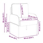 vidaXL Canapés avec coussin Gris foncé 60 x 56 x 80 cm Contreplaqué