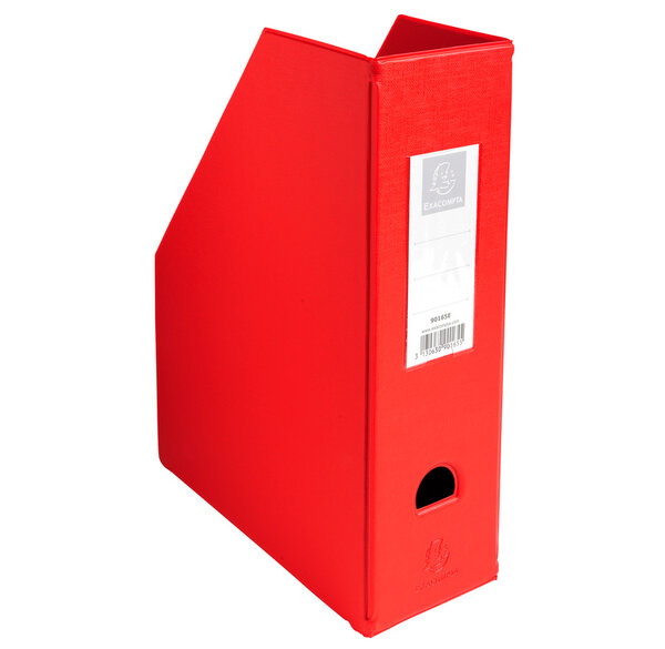 Porte revue Dos 100mm PVC Rouge EXACOMPTA