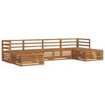 vidaXL Ensemble de canapés d'extérieur 6 pc Naturel