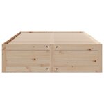 vidaXL Cadre de lit sans matelas avec tiroirs 150x200 cm bois de pin