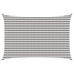 vidaXL Voile d'ombre 3 x 4 5 m HDPE Rectangulaire Gris clair et blanc