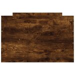 vidaXL Cadre de lit tête de lit et pied de lit chêne fumé 75x190 cm