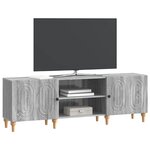 vidaXL Meuble TV Sonoma gris 150 x 31 x 50 cm Bois d'ingénierie