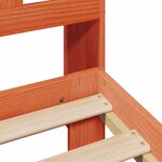 vidaXL Lit bibliothèque sans matelas cire marron 75x190 cm pin massif