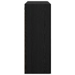 vidaXL Armoire Murale Montage mural 2 Pièces Chêne noir 69 5 x 34 x 90 cm
