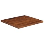 vidaXL Dessus de table 70x70x2 5 cm carré bois massif de récupération