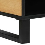 vidaXL Table basse Marron et Noir 80 x 50 x 40 cm