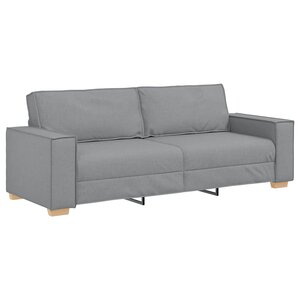 vidaXL Canapé 3 places Gris clair 180 cm Tissu