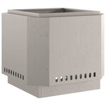 vidaXL Foyer sans fumée Marron 58 x 58 x 51 cm Acier Corten