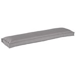 vidaXL Set de coussins de palette 2 Pièces Gris 150 x 40 x 8 cm