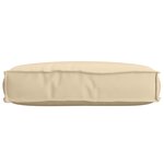 vidaXL Coussin pour assise de palette Beige 60 x 40 x 8 cm