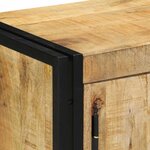 vidaXL Cabinet à chaussures avec porte Marron Bois de manguier massif