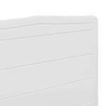 vidaXL Tête de lit Blanc 120 cm Bois d'ingénierie