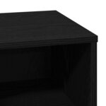 vidaXL Cabinet de chevet Noir 50 x 34.5 x 50 cm. Bois d'ingénierie