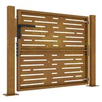 vidaXL Portail de jardin 105x80 cm acier corten conception de carré