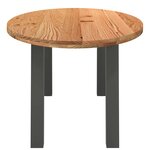 vidaXL Table à manger marron clair bois de chêne massif ovale