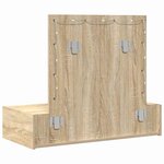 vidaXL Table de Toilette Marron 83 x 40 x 70 cm Bois d'ingénierie