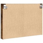 vidaXL Armoire à vitrine chêne fumé 80x8 5x58 cm bois d'ingénierie