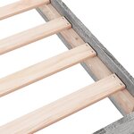 vidaXL Cadre de lit sans matelas sonoma gris 90x190 cm