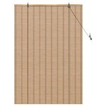vidaXL Store enrouleur Autre Marron Clair 110 x 160 cm Bambou